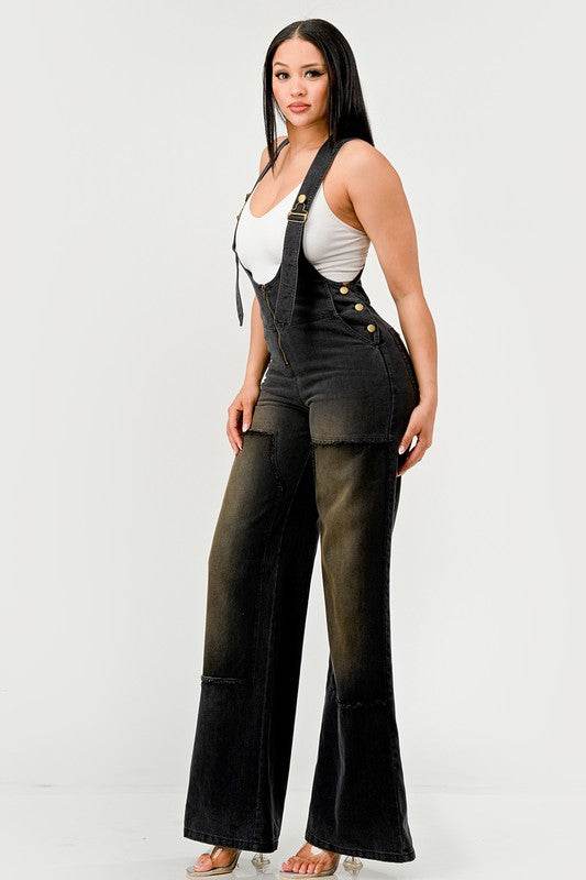 Urban Noir Denim Overalls Black Jumpsuit - Shop Style & More | Fresh Looks, Everyday Deals & Free Shipping