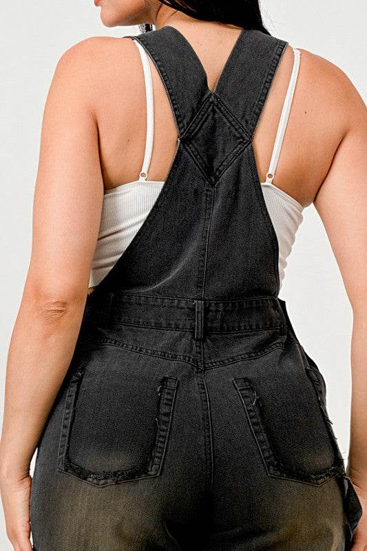 Urban Noir Denim Overalls Black Jumpsuit - Shop Style & More | Fresh Looks, Everyday Deals & Free Shipping