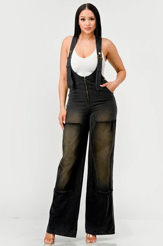 Urban Noir Denim Overalls Black Jumpsuit - Shop Style & More | Fresh Looks, Everyday Deals & Free Shipping