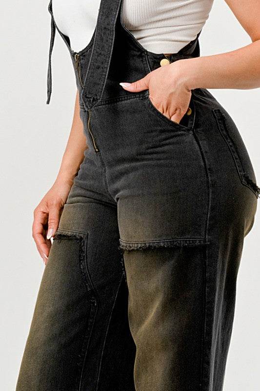 Urban Noir Denim Overalls Black Jumpsuit - Shop Style & More | Fresh Looks, Everyday Deals & Free Shipping
