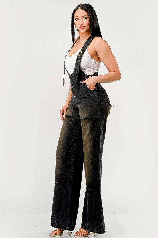 Urban Noir Denim Overalls Black Jumpsuit - Shop Style & More | Fresh Looks, Everyday Deals & Free Shipping