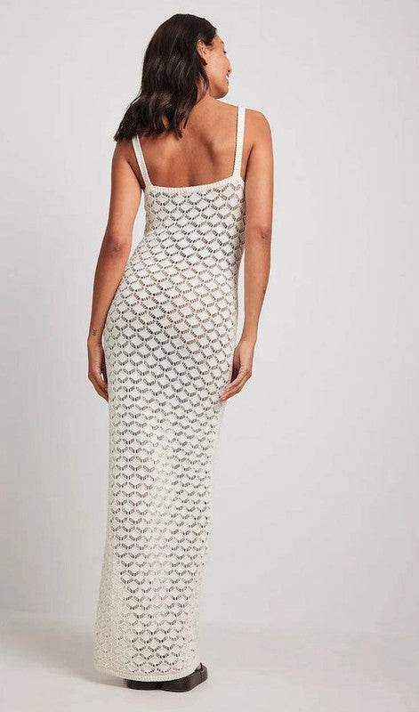 Crochet Knitted Maxi Dress - Shop Style & More | Fresh Looks, Everyday Deals & Free Shipping