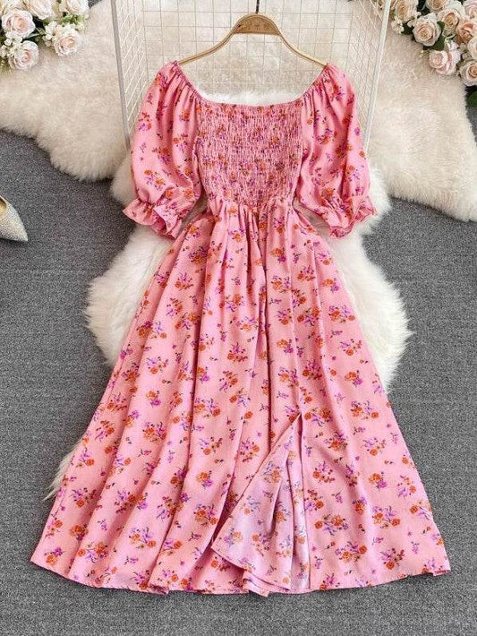 Floral smocked midi dress - Shop Style & More | Fresh Looks, Everyday Deals & Free Shipping