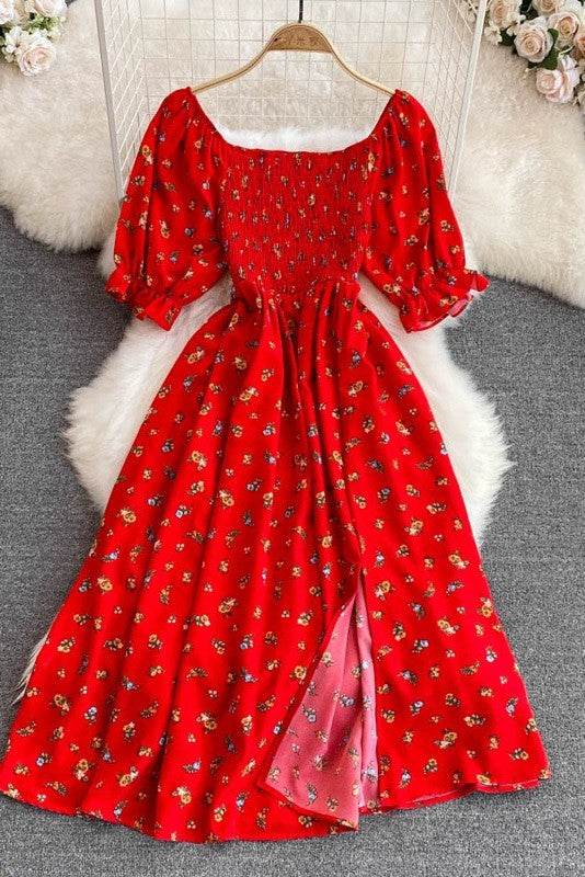 Floral smocked midi dress - Shop Style & More | Fresh Looks, Everyday Deals & Free Shipping