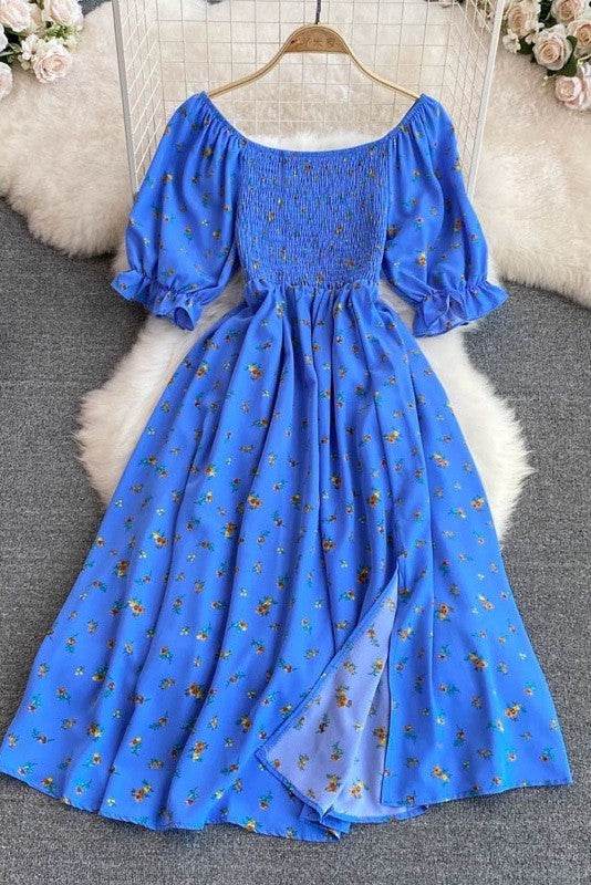 Floral smocked midi dress - Shop Style & More | Fresh Looks, Everyday Deals & Free Shipping