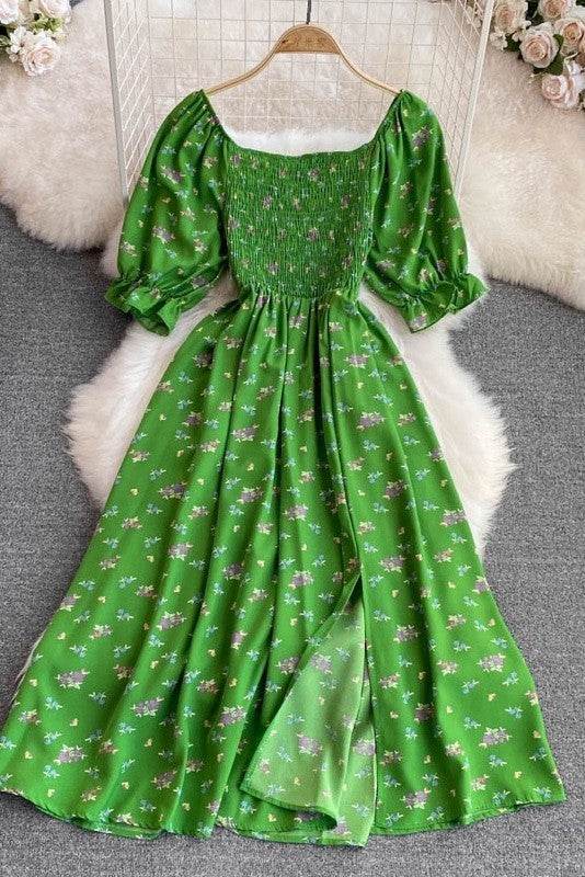 Floral smocked midi dress - Shop Style & More | Fresh Looks, Everyday Deals & Free Shipping