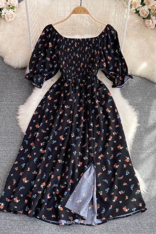 Floral smocked midi dress - Shop Style & More | Fresh Looks, Everyday Deals & Free Shipping