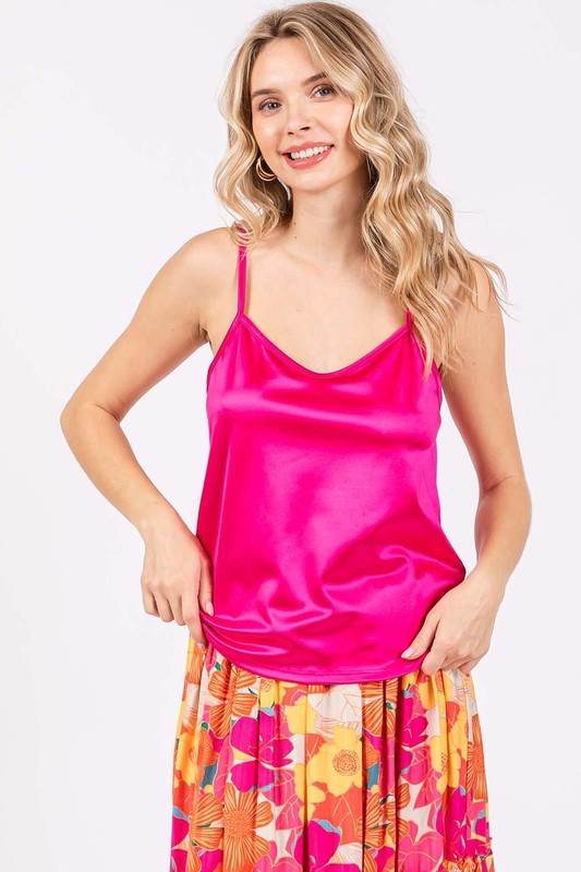 Plus Satin Tank Top - Shop Style & More | Fresh Looks, Everyday Deals & Free Shipping