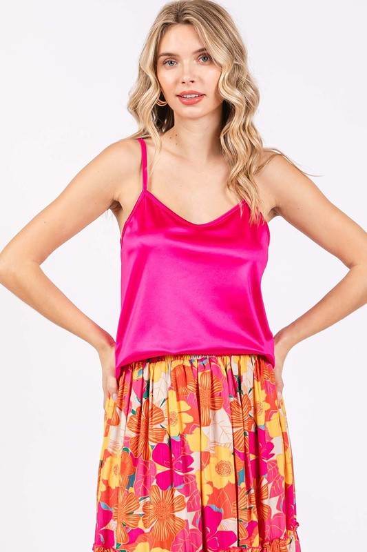 Plus Satin Tank Top - Shop Style & More | Fresh Looks, Everyday Deals & Free Shipping