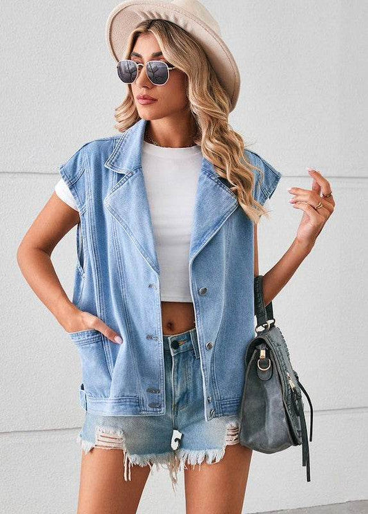Denim jacket vest - Shop Style & More | Fresh Looks, Everyday Deals & Free Shipping