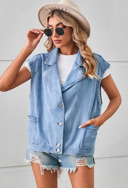 Denim jacket vest - Shop Style & More | Fresh Looks, Everyday Deals & Free Shipping