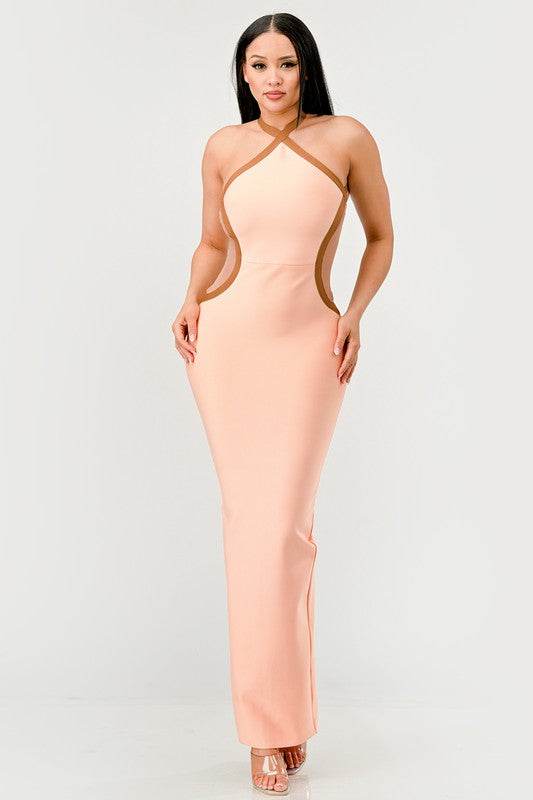Peaches and Cream Infinity Gown Bandage dress - Shop Style & More | Fresh Looks, Everyday Deals & Free Shipping