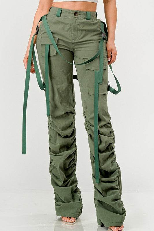 Ruched Utility Elegance Pants - Shop Style & More | Fresh Looks, Everyday Deals & Free Shipping