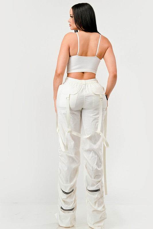 Ruched Utility Elegance Pants - Shop Style & More | Fresh Looks, Everyday Deals & Free Shipping