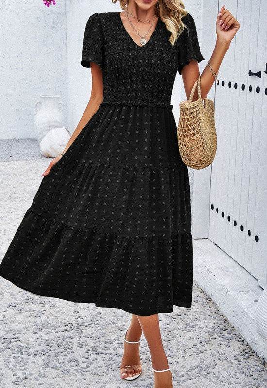 Smocked midi Dress - Shop Style & More | Fresh Looks, Everyday Deals & Free Shipping