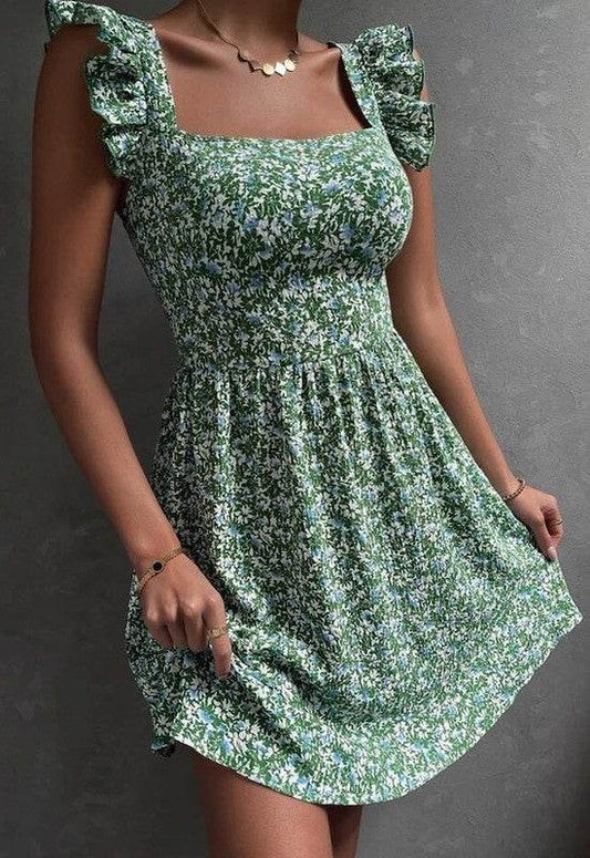 Square neck floral print dress - Shop Style & More | Fresh Looks, Everyday Deals & Free Shipping
