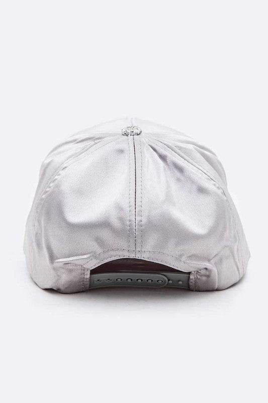 Glitter Brim Satin Cap - Shop Style & More | Fresh Looks, Everyday Deals & Free Shipping