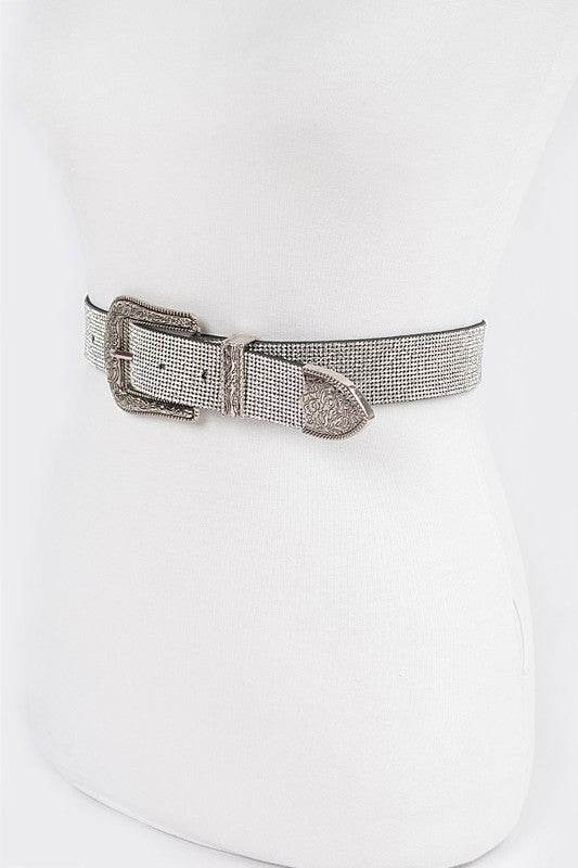 Plus Size Rhinestone Western Engraved Buckle Belt - Shop Style & More | Fresh Looks, Everyday Deals & Free Shipping