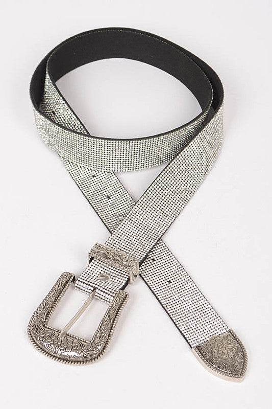 Plus Size Rhinestone Western Engraved Buckle Belt - Shop Style & More | Fresh Looks, Everyday Deals & Free Shipping