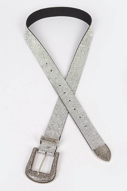 Plus Size Rhinestone Western Engraved Buckle Belt - Shop Style & More | Fresh Looks, Everyday Deals & Free Shipping