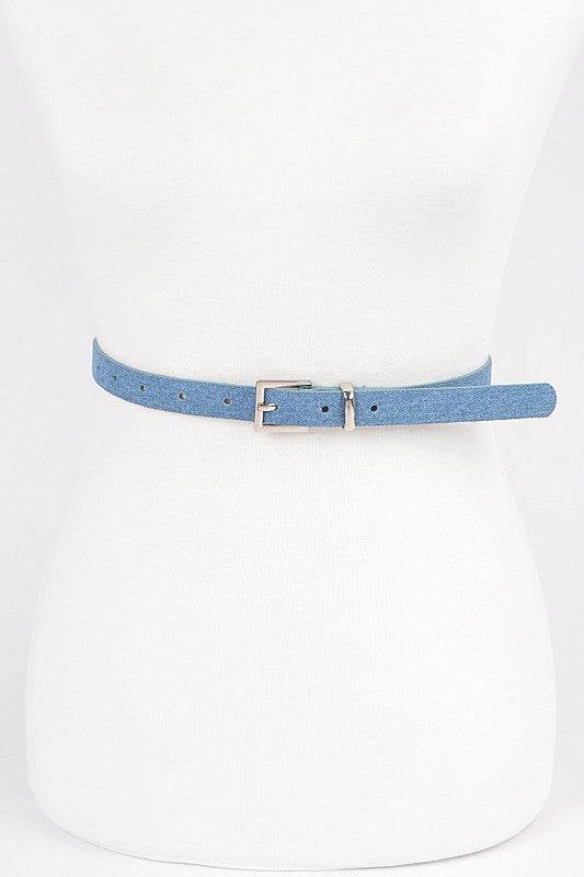 Double Skinny Denim Belt - Shop Style & More | Fresh Looks, Everyday Deals & Free Shipping