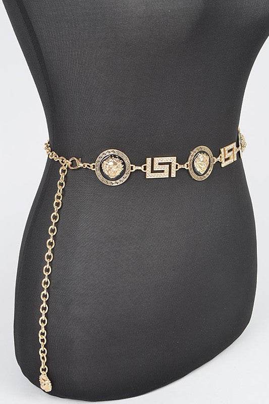 Lion Emblem Iconic Chain Belt - Shop Style & More | Fresh Looks, Everyday Deals & Free Shipping