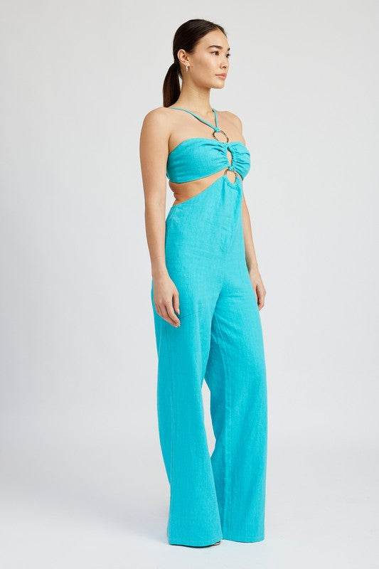 DOUBLE O RING CUT OUT JUMPSUIT - Shop Style & More | Fresh Looks, Everyday Deals & Free Shipping