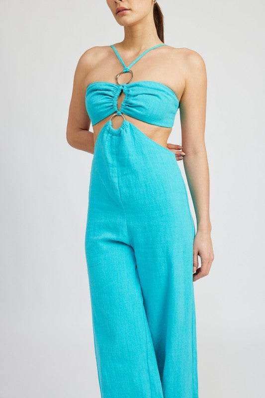 DOUBLE O RING CUT OUT JUMPSUIT - Shop Style & More | Fresh Looks, Everyday Deals & Free Shipping