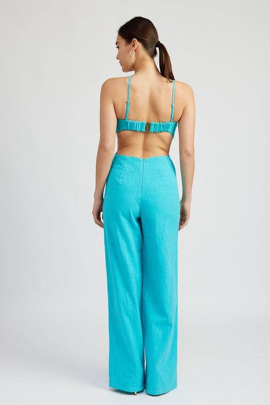 DOUBLE O RING CUT OUT JUMPSUIT - Shop Style & More | Fresh Looks, Everyday Deals & Free Shipping