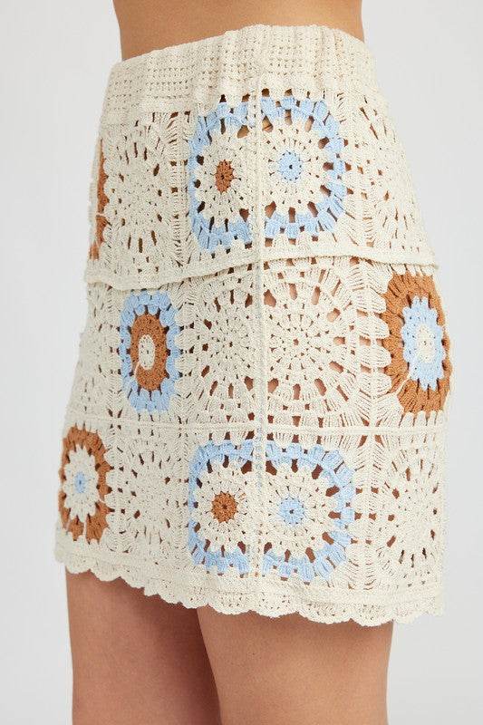 HIGH WAIST CROCHET MINI SKIRT - Shop Style & More | Fresh Looks, Everyday Deals & Free Shipping