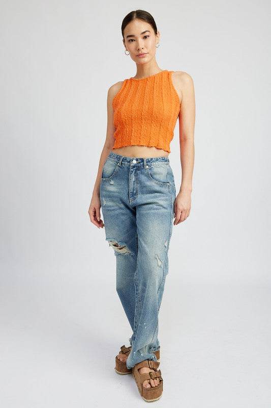 RIB CROPPED TANK TOP - Shop Style & More | Fresh Looks, Everyday Deals & Free Shipping