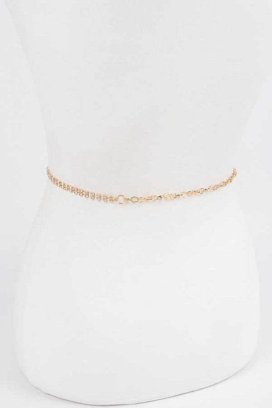CG Logo Rhinestone Dainty Chain Belt - Shop Style & More | Fresh Looks, Everyday Deals & Free Shipping