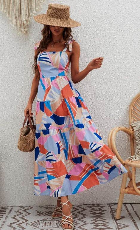 Tie Shoulder Maxi Dress - Shop Style & More | Fresh Looks, Everyday Deals & Free Shipping