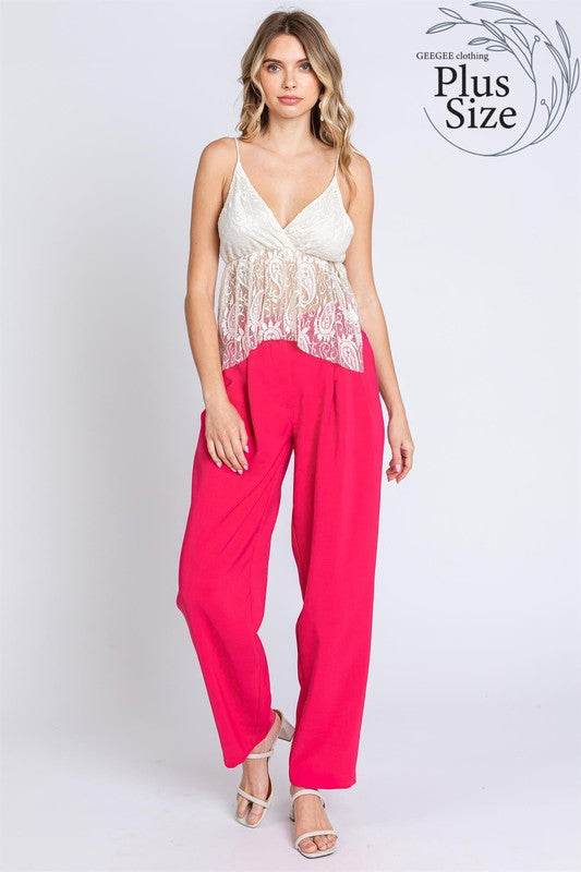 Plus High-Waisted Pleated Slacks - Shop Style & More | Fresh Looks, Everyday Deals & Free Shipping
