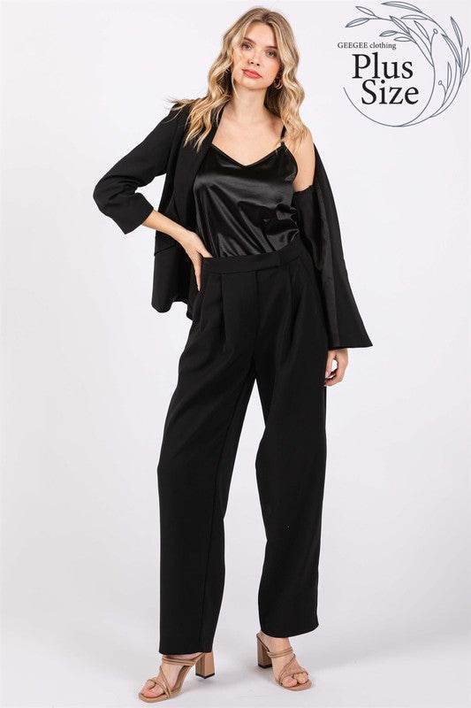 Plus High-Waisted Pleated Slacks - Shop Style & More | Fresh Looks, Everyday Deals & Free Shipping