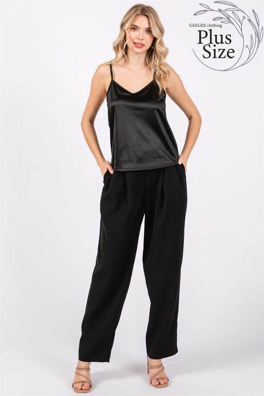 Plus High-Waisted Pleated Slacks - Shop Style & More | Fresh Looks, Everyday Deals & Free Shipping