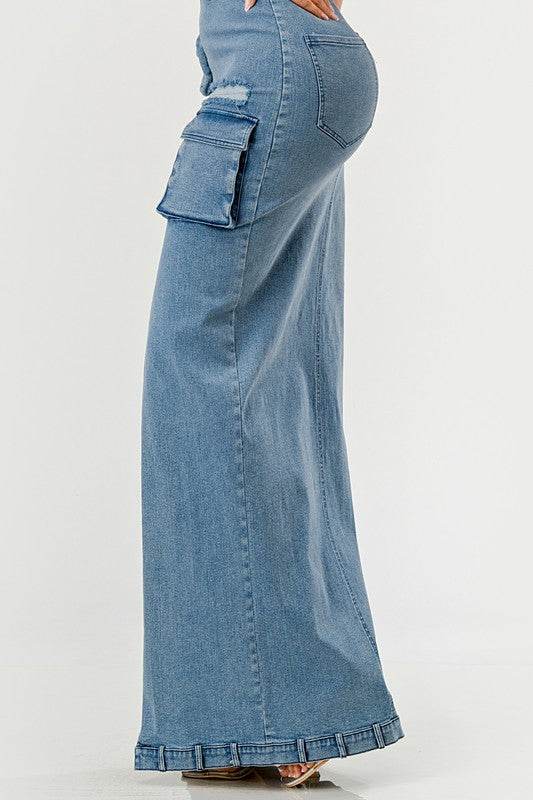 Urban Chic Denim Gown - Shop Style & More | Fresh Looks, Everyday Deals & Free Shipping