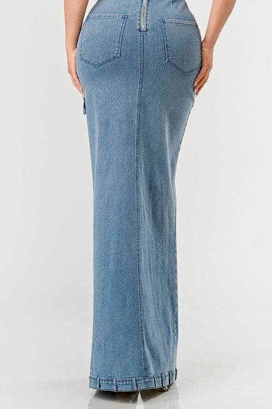 Urban Chic Denim Gown - Shop Style & More | Fresh Looks, Everyday Deals & Free Shipping