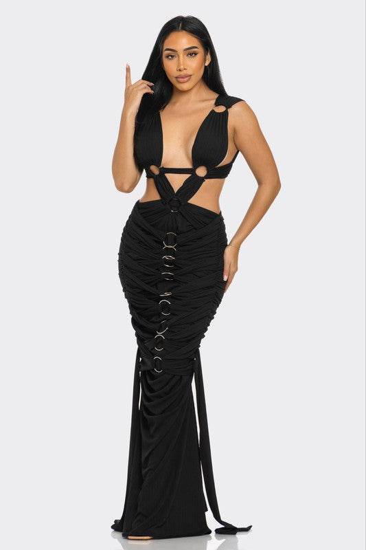 Sahara Mystique Pleated Gown - Shop Style & More | Fresh Looks, Everyday Deals & Free Shipping