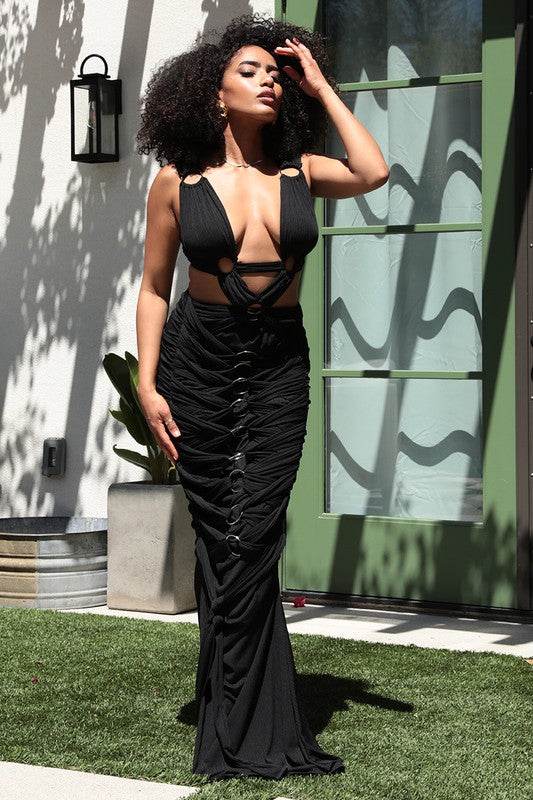 Sahara Mystique Pleated Gown - Shop Style & More | Fresh Looks, Everyday Deals & Free Shipping