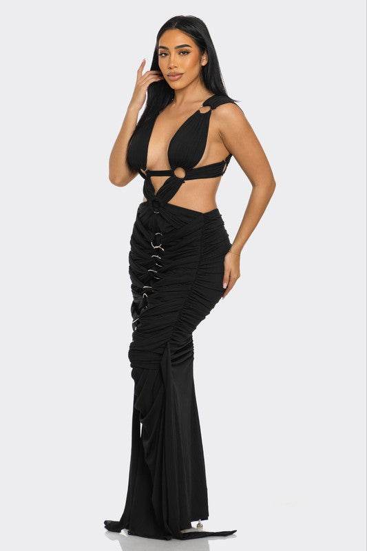 Sahara Mystique Pleated Gown - Shop Style & More | Fresh Looks, Everyday Deals & Free Shipping
