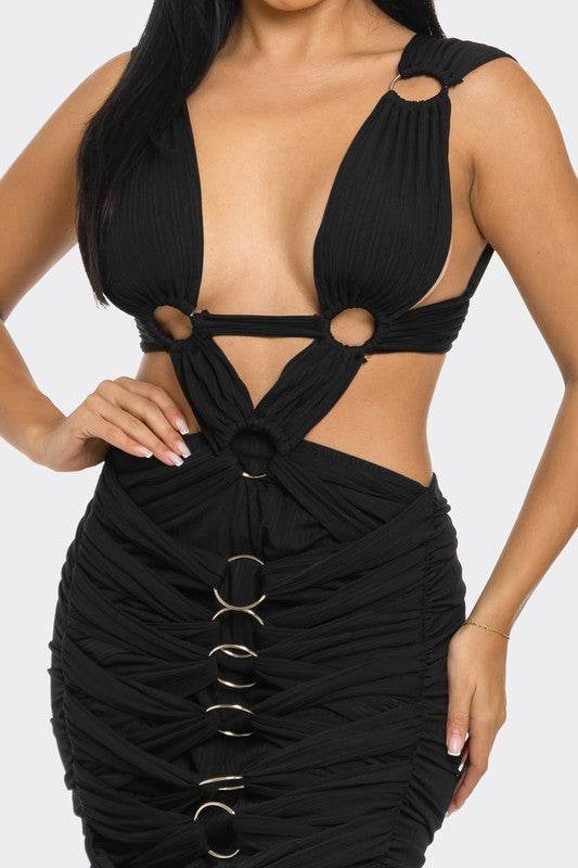 Sahara Mystique Pleated Gown - Shop Style & More | Fresh Looks, Everyday Deals & Free Shipping