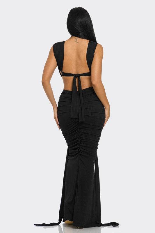 Sahara Mystique Pleated Gown - Shop Style & More | Fresh Looks, Everyday Deals & Free Shipping