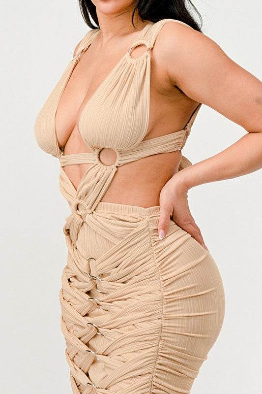 Sahara Mystique Pleated Gown - Shop Style & More | Fresh Looks, Everyday Deals & Free Shipping