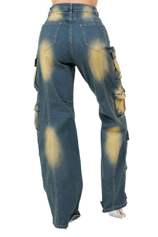 WOMEN FASHION CARGO STYLE DENIM PANTS - Shop Style & More | Fresh Looks, Everyday Deals & Free Shipping