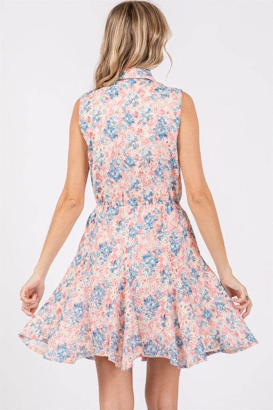 Floral Eyelet Mini Dress - Shop Style & More | Fresh Looks, Everyday Deals & Free Shipping