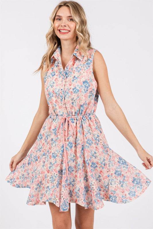 Floral Eyelet Mini Dress - Shop Style & More | Fresh Looks, Everyday Deals & Free Shipping