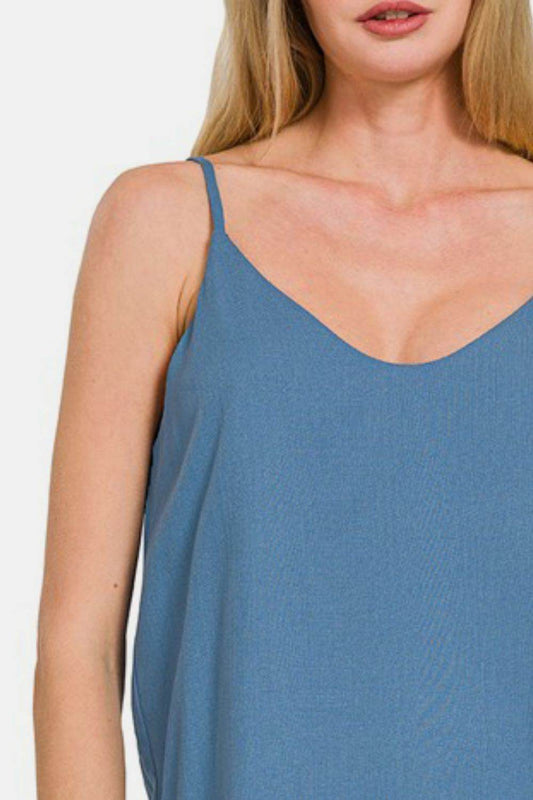 Zenana Two Layered Spaghetti Strap Cami - Shop Style & More | Fresh Looks, Everyday Deals & Free Shipping