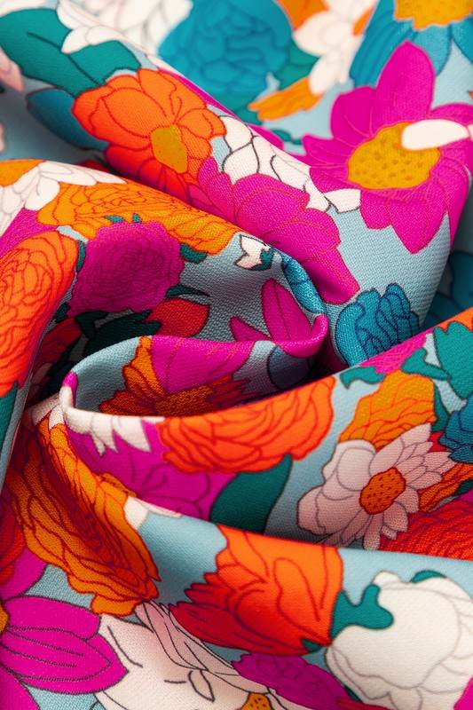 Boho Floral V Neck Lantern Sleeve Babydoll Dress - Shop Style & More | Fresh Looks, Everyday Deals & Free Shipping