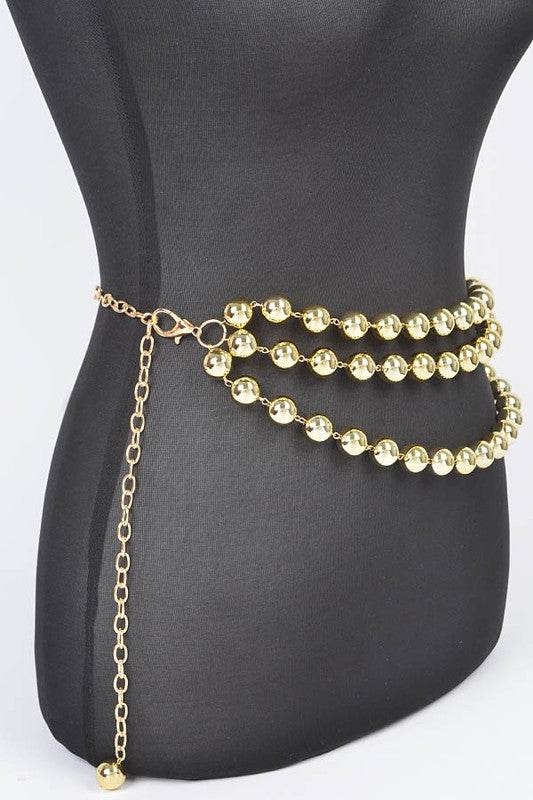 Layered Metallic CCB Beads Iconic Chain Belt - Shop Style & More | Fresh Looks, Everyday Deals & Free Shipping
